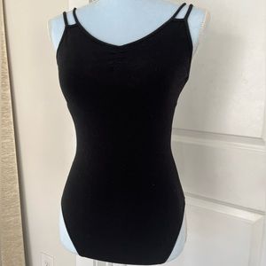 black ballet leotard
